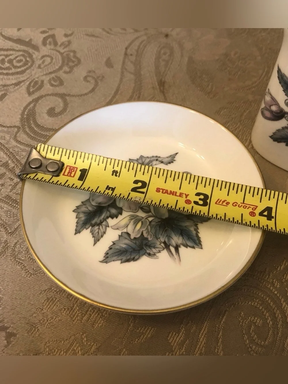 Vintage Royal Worcester Fine Bone China Toothpick Holder & Trinket Dish